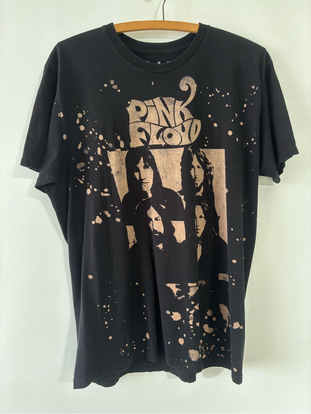 Pink Floyd Black Tee with Metallic Copper Graphic